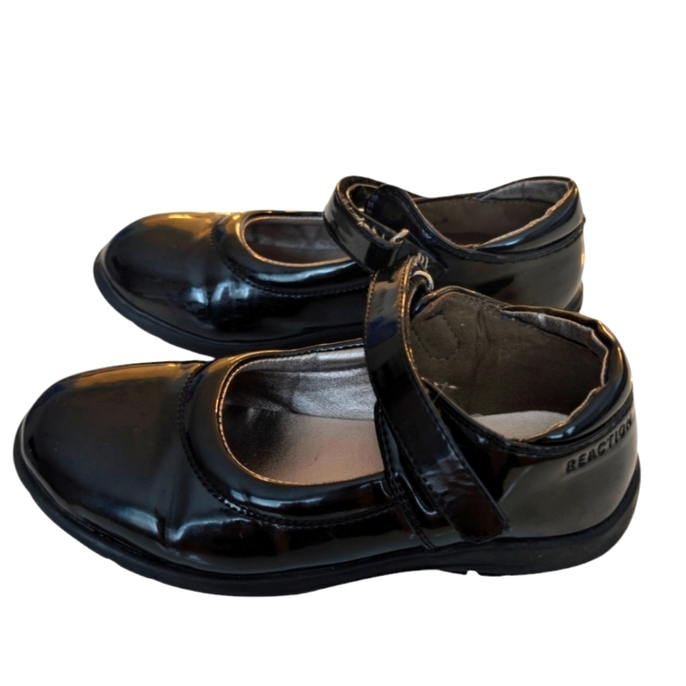 Kenneth Cole Reaction Girls Black Mary Jane Shoes Size 12.5